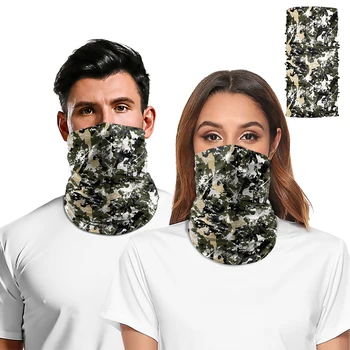 

Battlefield Camouflage Mask Fabric Reusable Anti Dust Protective Cloth Face Mask Summer Breathable Sun Protection Mask Cover