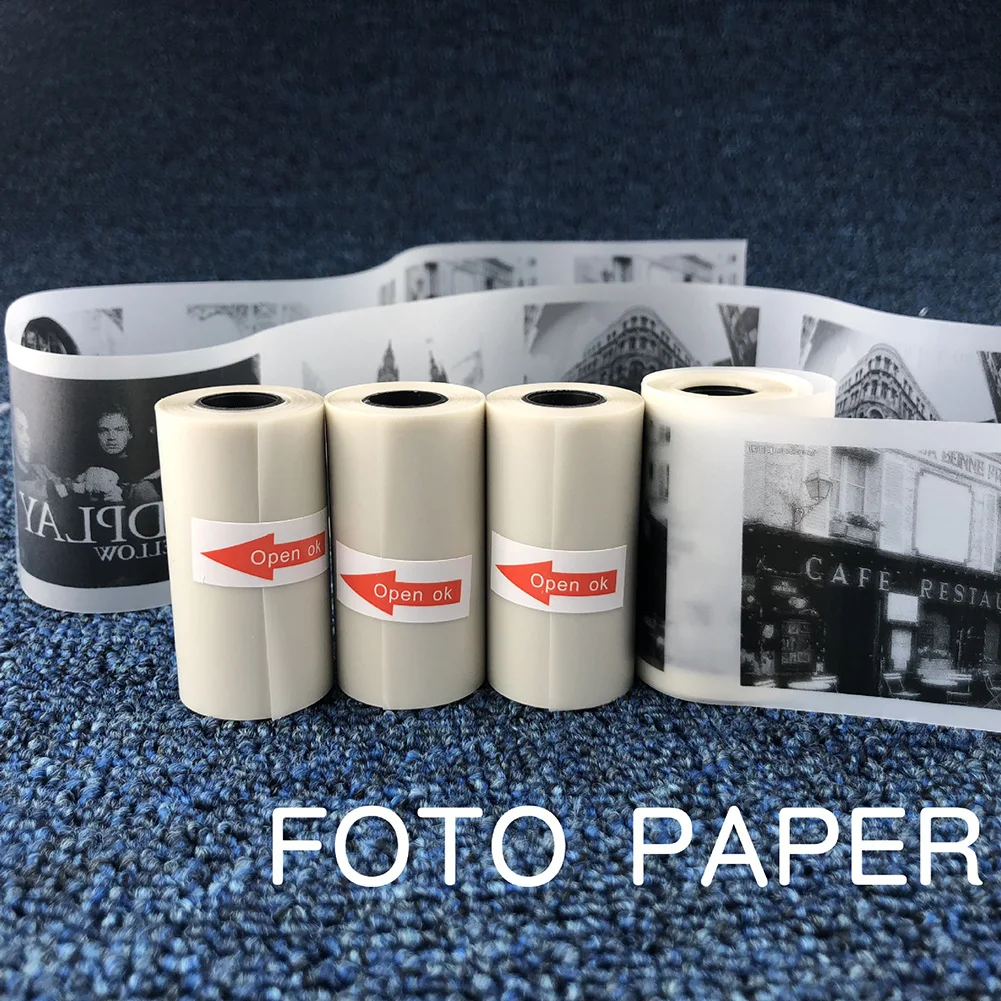 Аксессуары для камеры, школьная фотобумага, супер прозрачные принадлежности, мини без бисфенола, пленка для печати, для офиса, самоклеющаяся, полупрозрачная