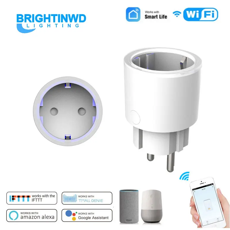 

European Standard WiFi Socket Smart Socket Supports Alexa Voice Control