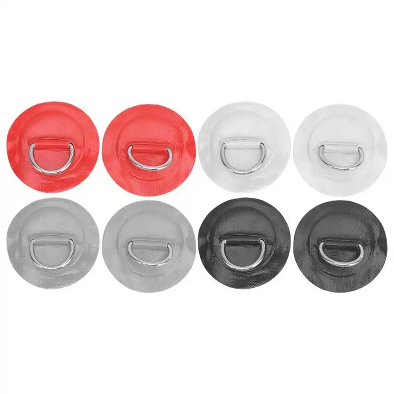 2pcs Inflatable Boat Kayak D-Ring Pad Patch PVC Marine Stainless Steel Fixed Buckle | Спорт и развлечения