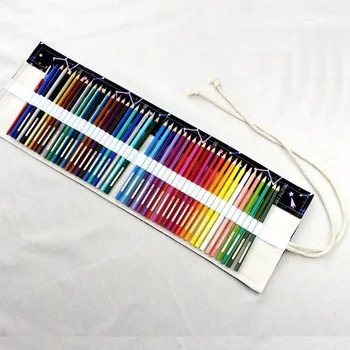 

36/48/72 Roll School Pencil Case Canvas Pen Bag Penal For Girls Boys Cute Large Pencilcase Box Stationery