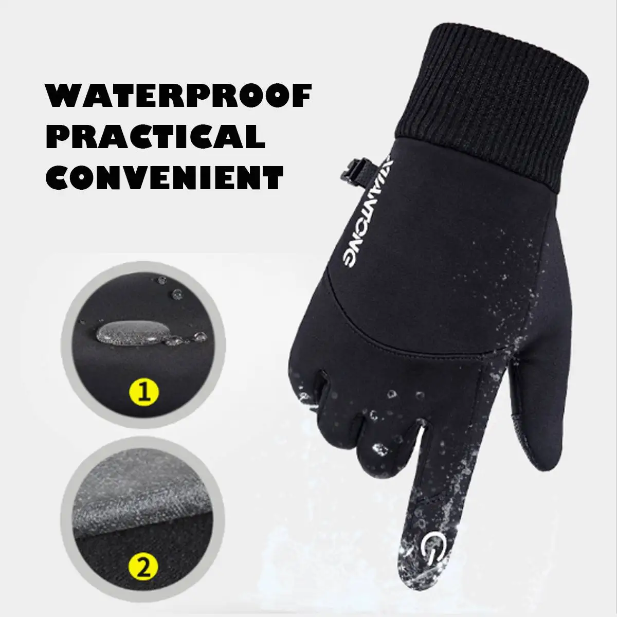 Winter Warm Thermal Gloves Ski Snow Snowboard Gloves Cycling Touchscreen Waterproof Winter Gloves for Men Women