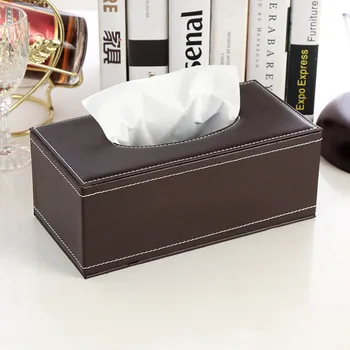 

Car Kit Tissue Box Universal PU Car Sun Visor Hanging Type Embroidery Pattern Tissue Cover In Car Styling