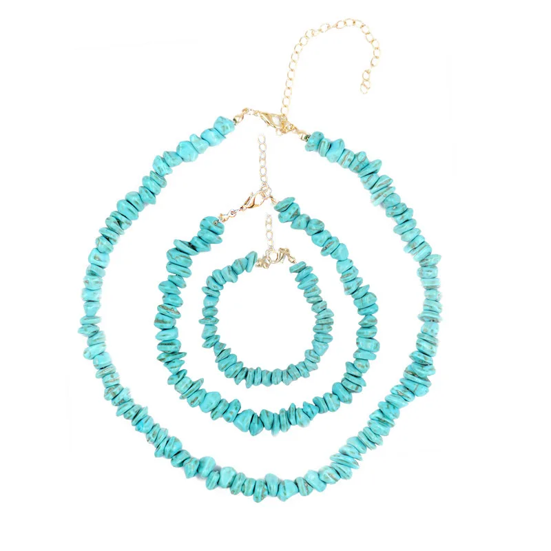 

Trendy Handmade Weave Gravel Natural Stone Choker Necklace For Women Girl Jewelry Collar Accessories