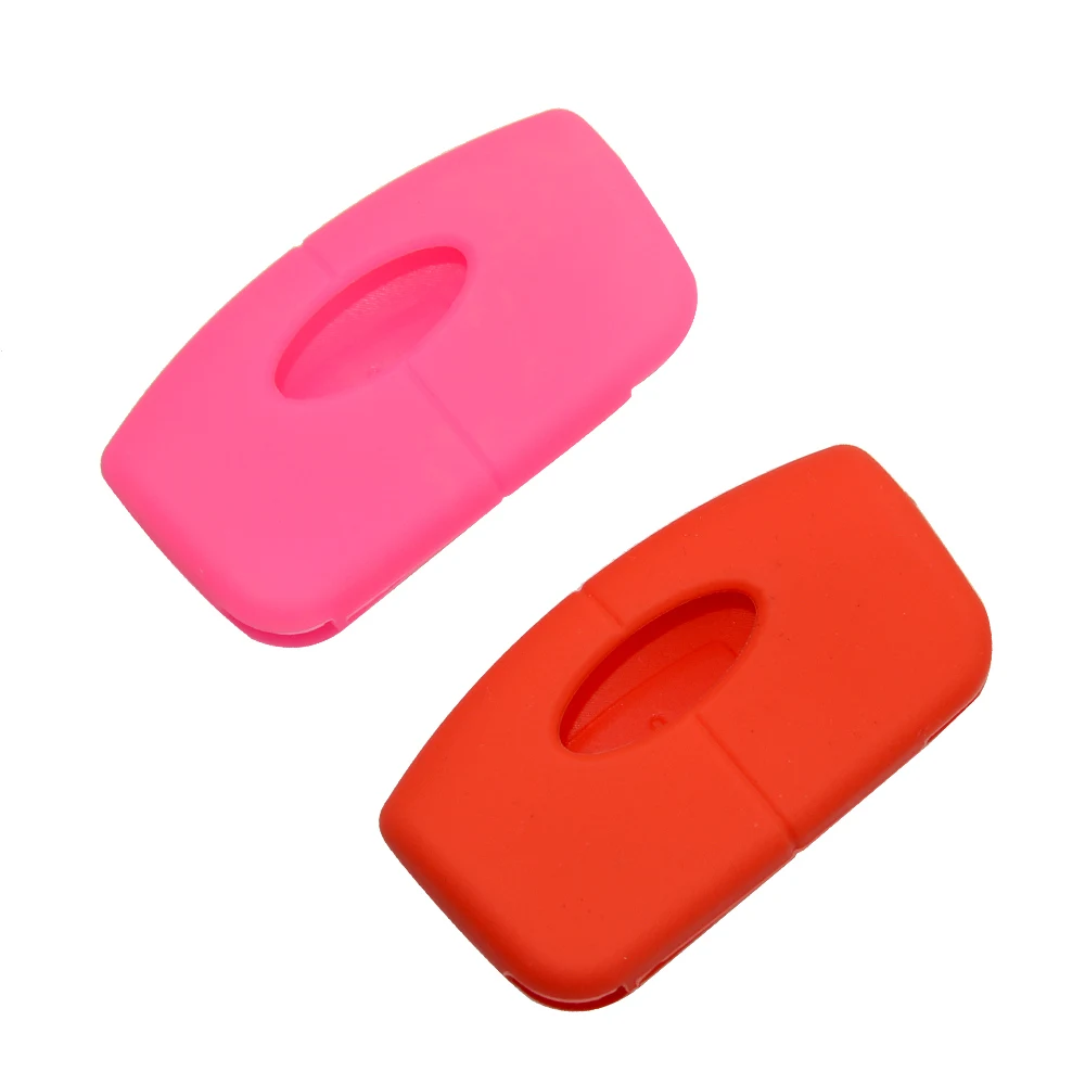 Keyforkesscustodia protettiva per chiave a distanza in Silicone per Ford Focus Mondeo 2 3 XR6 Fiesta Max Ecosport Kuga Escape 3 Button Case Shell - H977e50b19bd64c7bb6fab22cf1b6a239V