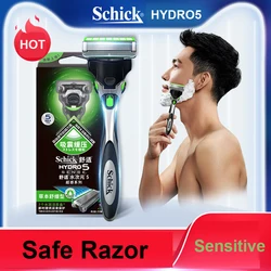 New 2021 Original Schick Hydro 5 Razor Sense Best Shaving Razor For Men Male 1 Razor + 1 Blade In Stock