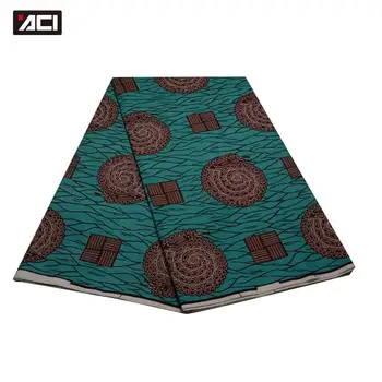 

ACI Hot Sale African Printed Fabric Ankara Veritable Wax Tissu Africain 6 Yards Veritable Wax African Ankara Fabrics For Women