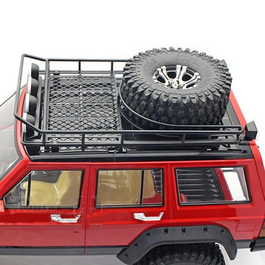 RC 1:10 Roof Luggage Rack LED Light Bar for D90  SCX10 Axial
