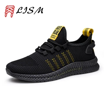 

New Running Shoes for Men 2019 Flying Weaving Soulier Homme Men Shoes Sport Light Weight Comfortable Sneakers Leisure Mens Shoes