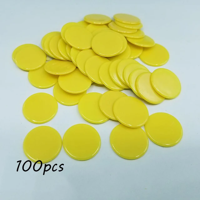 50pcs 25mm 30mm Chips Plastik marker Süßigkeiten Farbe Münzen Spiel zubehör  Spaß Familien club Brettspiele lehren Werkzeuge