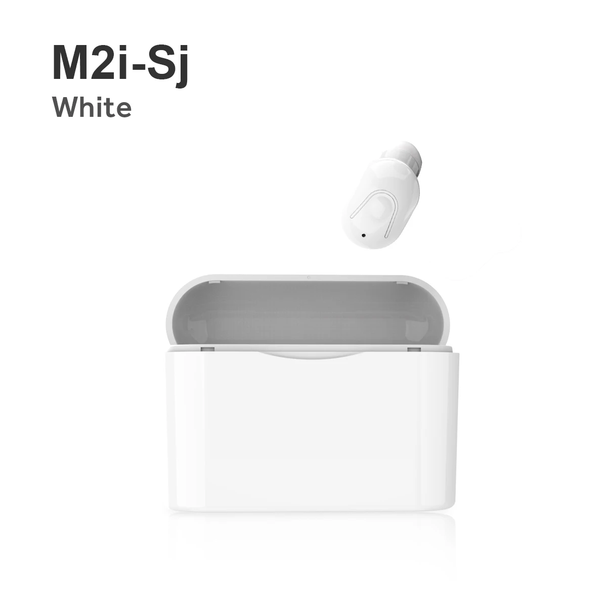 White TWS M2i-SJ, Bluetooth 5,0, мини наушники, настоящие беспроводные наушники, Hi-Fi, HD вызов, стерео звук, качественная спортивная Гарнитура - Цвет: White