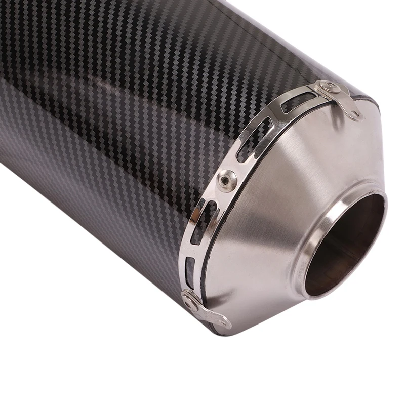Carbon Fiber Color Muffler for Benelli BJ600GS-A Motorcycle Exhaust Pipe Delete Catalyst Mid Tube Slip On 51mm Escape DB Killer - - Racext 27