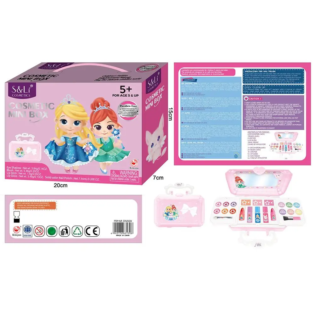 Princess Cosmetics Box Girls Makeup Set Toys Make up Kits Play House Dress Up Safety Non 1 Princess Cosmetics Box Girls Makeup Set Toys Make up Kits Play House Dress Up Safety Non 5