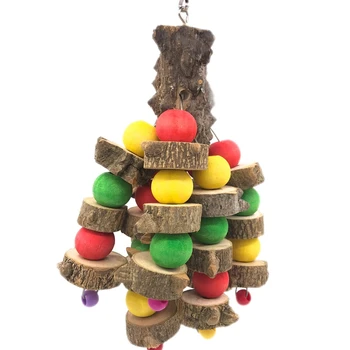 

Parrot Bite Toy Flower Tree Toy Grinding Teeth Parrot Toy Supplies Flower Pepper Wooden Toys