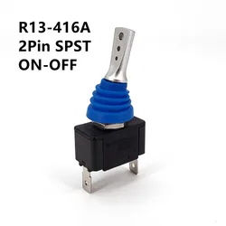 Durable Waterproof Car Toggle Switch with Plastic Lever, 12mm, 20A/24VDC 40A/12VDC (R13 - 416A ON - OFF)