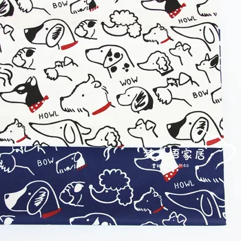 

DIY Sewing Handmade Pillow Tissus Baby Dress Patchwork Quilting Fat Quarters Fabric WOW Dog Printed 100% Cotton Fabric