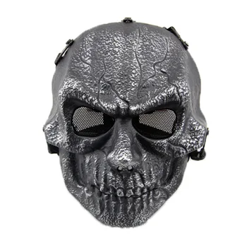 

Military Army Airsoft Skull Full Face Tactical Mask Metal Mesh Protective Gear Wargame Paintball Accessories Hunting Masks