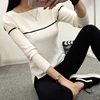 In the spring of 2022 new Korean women short sweater loose all-match long sleeved Pullover Sweater slim coat primer ► Photo 1/4