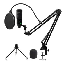 Desk Usb Microphone For Computer 192Khz/24Bit Condenserder Podcast Microphone Pc Usb Streamer Mic For Singing Recording Gaming