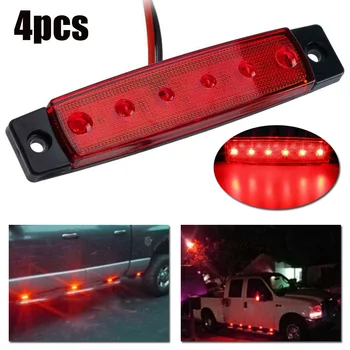 

4PCS Super Bright Green Navigation 6LED Lights Stern Boat Starboard Lamp Set DC12V Waterproof Car Styling Accessories