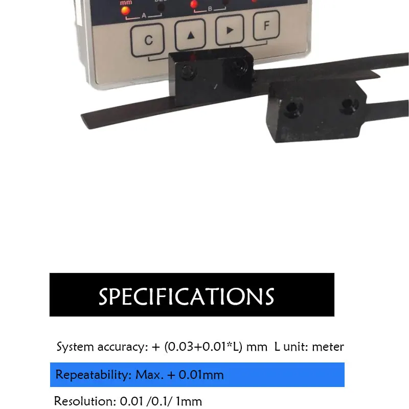 sensor magnético fita deslocamento leitura escala posição