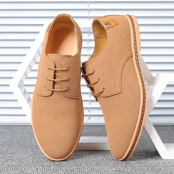 

Plus size 24-29 cm mens sneakers casual shoes 2019 autumn new arrival suede high quelity male shoes comfort sneakers