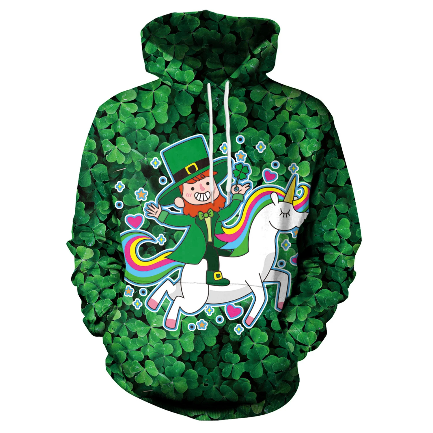 Adorable gorro verde de unicornio para mascotas, vestido de fiesta para y mujeres, amantes de los cuatro Ye Cao, incluso sombrero, chaqueta, suelto B101 271|Sudaderas con y -