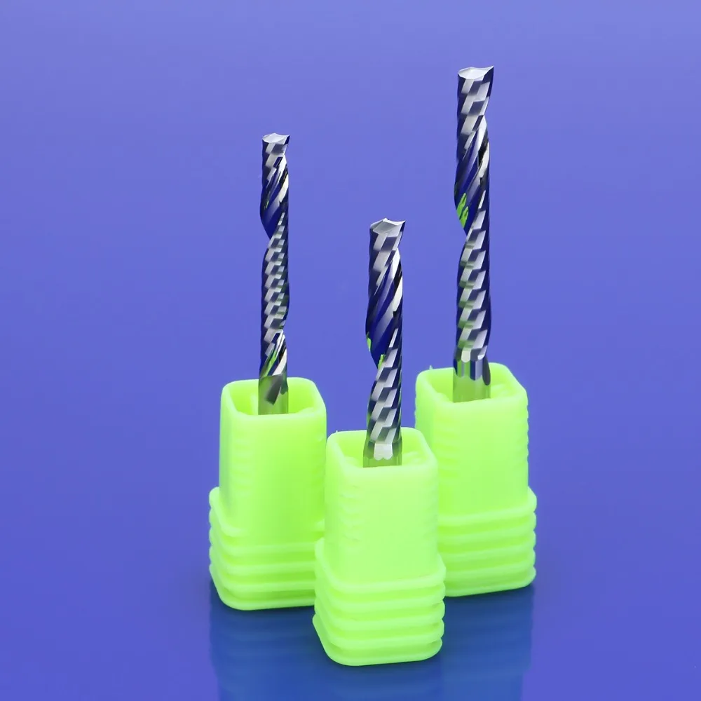 

5Pcs 4mm Single Flute Spiral Cutter 3A TOP Quality CNC End Mill Carbide router bit For Acrylic PVC Wood MDF Milling Cutter
