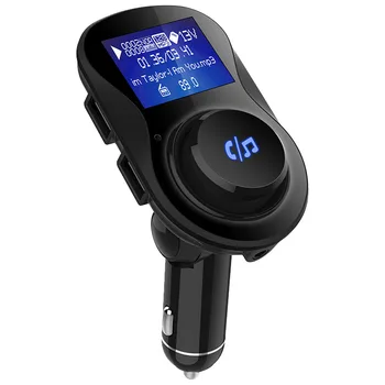 

Car Mp3 Player Bc28 Wireless Fm Modulator Hands-Free Bluetooth Fm Transmitter Dual USB Charging 3.1A Support U Disk