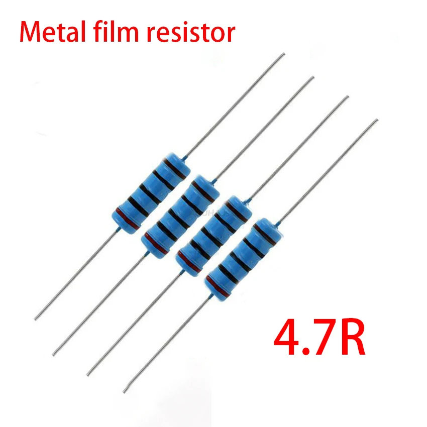 20pcs 4.7 Ohm 2W 4.7R 4R7 Metal Film Resistor 1% Error