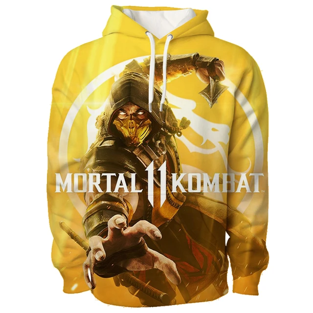 Hot Fighting Game Mortal Kombat Hoodie Cosplay Clothes MK 3D Print Hooded Sweatshirt Cool Streetwear Sudaderas Pullover Tops _ - AliExpress Mobile