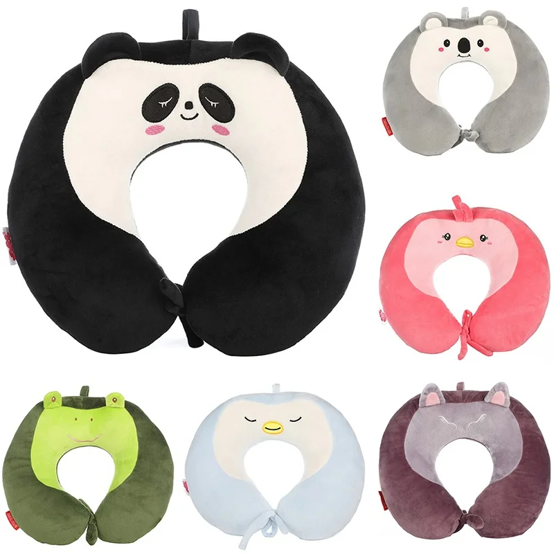 Household Ushaped Pillow Soft Black Panda Travel Neck Protective Plane Scientific Posture Correction Sleeping Student |