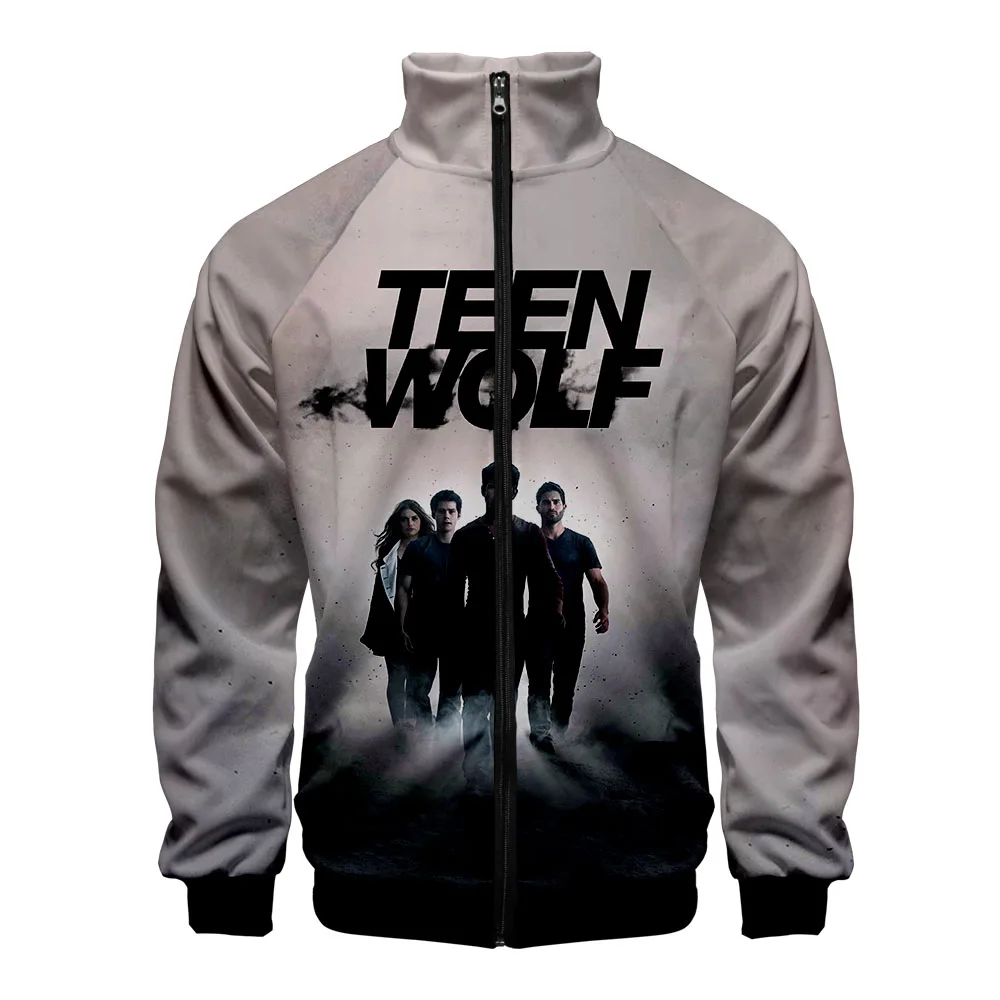 

TEEN WOLF Autumn Winter Hoodies Men Sweatshirts Zipper Fitness Hoody Jackets And Coats For Men Harajuku