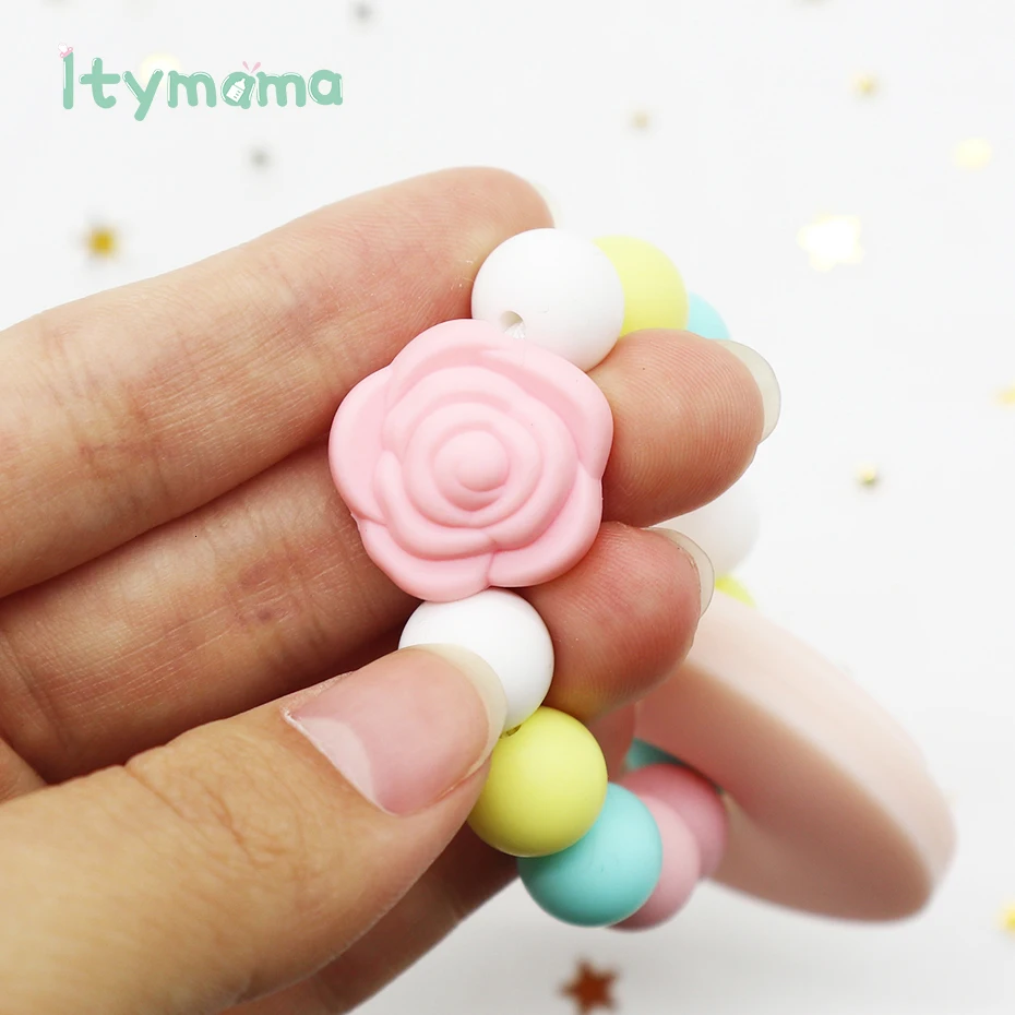 Itymama Прорезыватель для зубов, браслет для зубов, детские игрушки, игрушки для кормления, силиконовые прорезыватели, сделай сам, подарок для новорожденных, детские товары