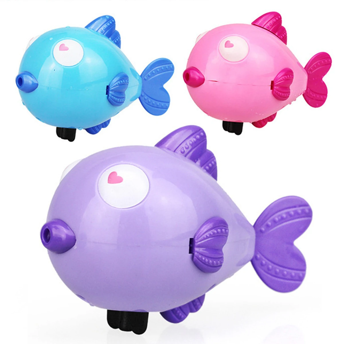 Random Color 1pc cute fun Baby Bathing Toy Animal Hippo Fish Wind Up Baby Shower Toy Baby Bathtub Playing Toy