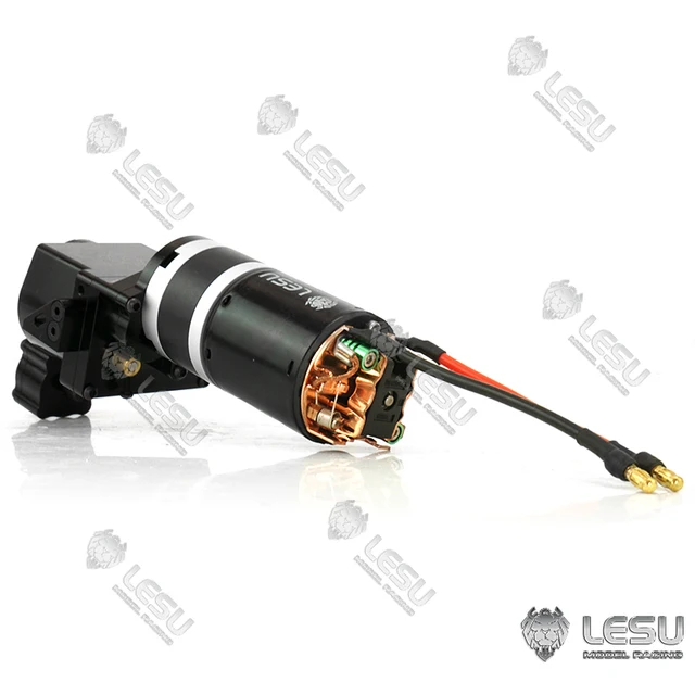2Speed LESU Metal Transmission Transfer Case 27T Motor Gearbox for 1/14 DIY TAMIYA RC Tractor Truck Dumper Scania Benz VOLVO 4