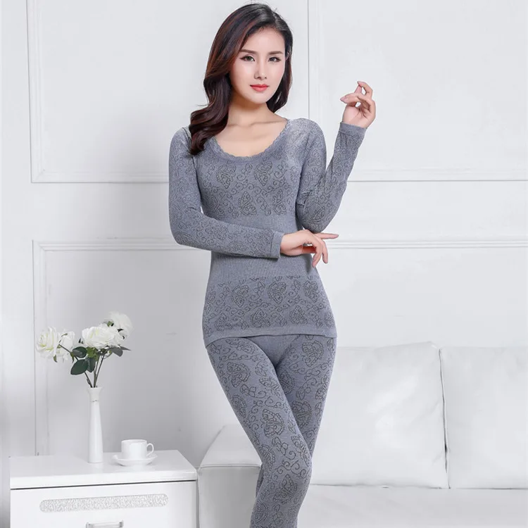 Thermal Underwear set Woman winter clothing Warm suit Long sleeve top Warm pants winter leggings Thermo underwear undershirt