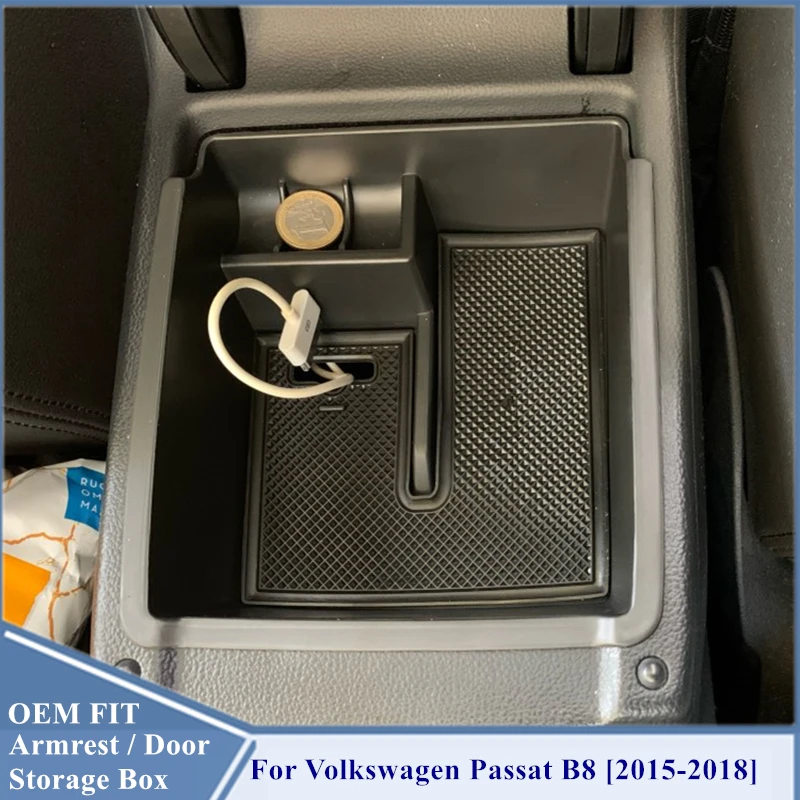 

Passat B8 Console Armrest Storage Organizer Passat B8 2015 2016 2017 2018 Armrest Box For VW Volkswagen Passat B8 Accessories