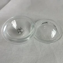 2 шт. 50 мм оптический стеклянный светодиодный фокусное расстояние внутренний вогнутый выпуклая стеклянная линза высота 20 мм