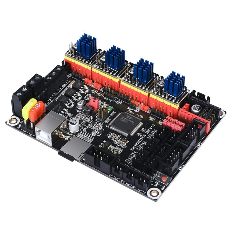 Розничная TMC2130 V3.0 шаговый двигатель StepStick бесшумный драйвер с радиатором для управления 3d-принтером 4 упаковки(SPI