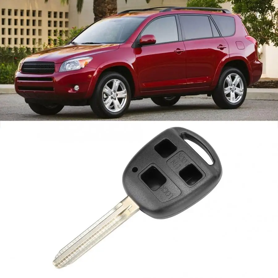 3 кнопки дистанционного ключа корпус чехол Замена подходит для Toyota Camry RAV4 легкий прочный и антиизнос в использовании портативный