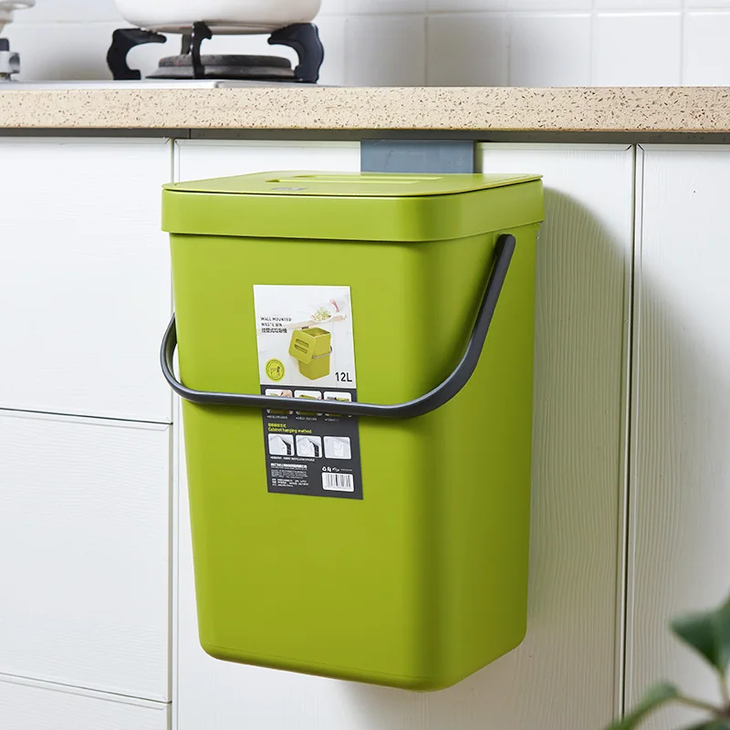 5L мусорное ведро Кухня двери шкафа подвесная корзина для мусора настенный