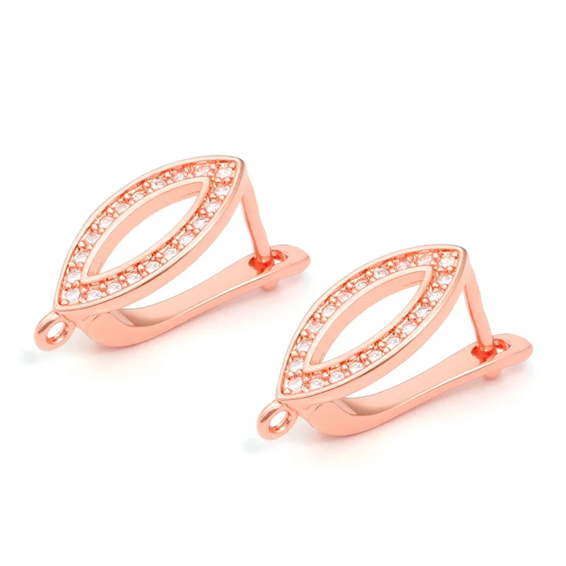 rose gold Модные серьги от сглаза крючки DIY фиксаторы для серёжек крючки для женщин ручной работы аксессуары для ювелирных изделий швензы - Color: rose gold