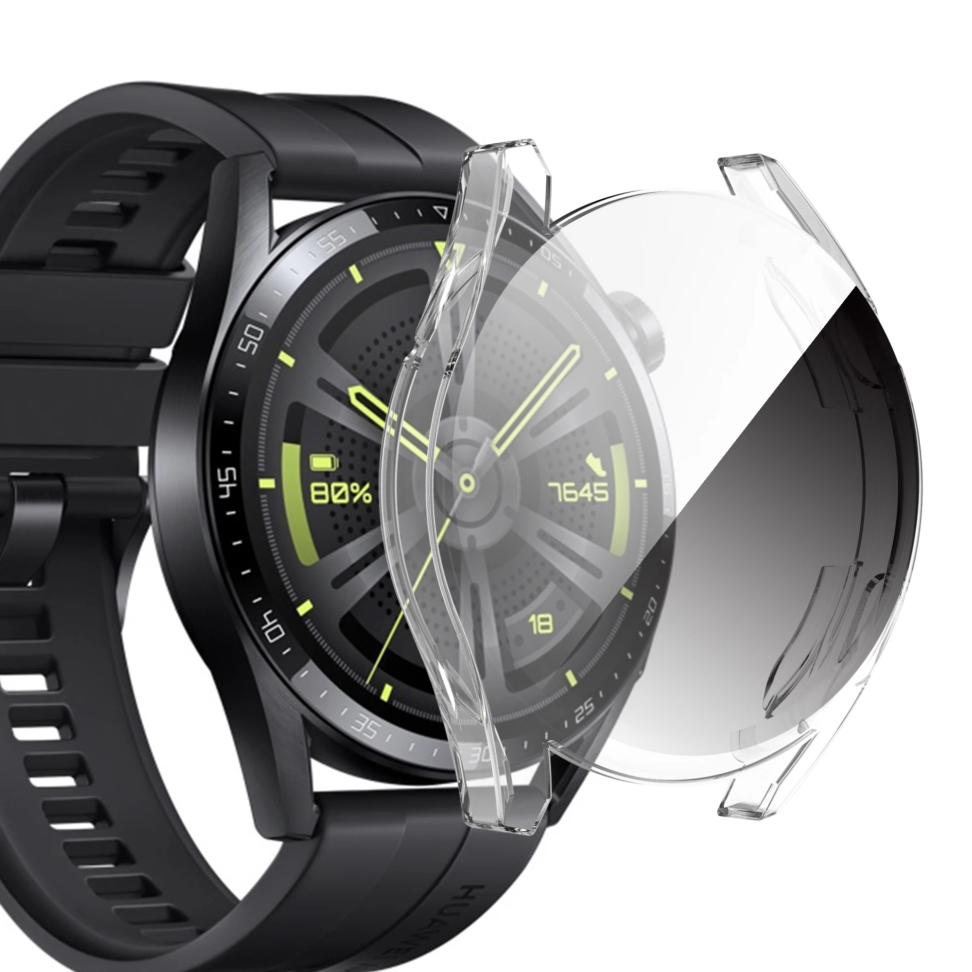 Screen Protective Shockproof TPU Watch Case with Full Coverage Bumper