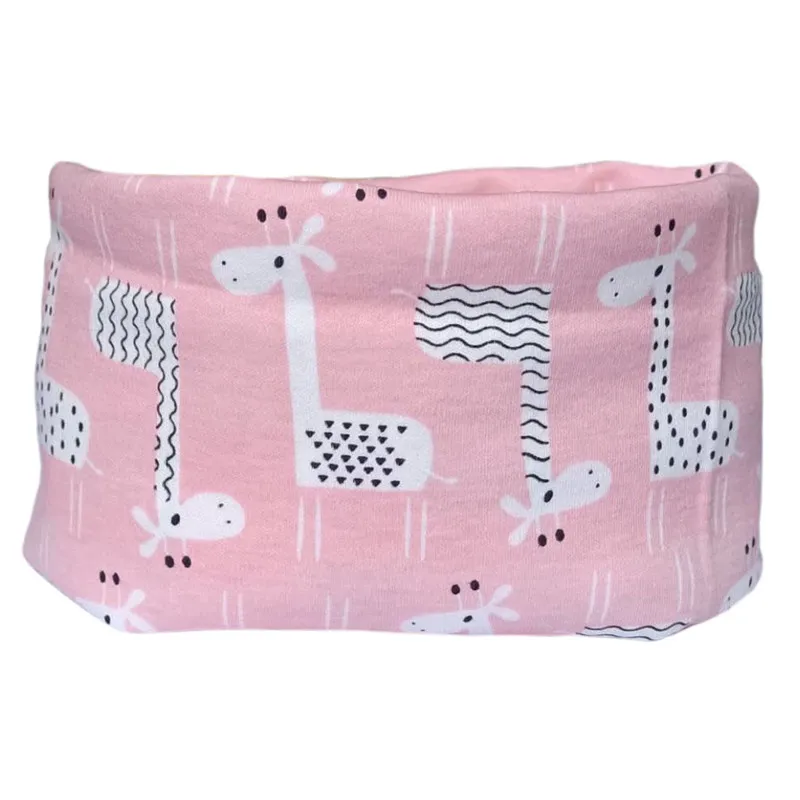 Pink giraffe scarf