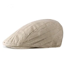 Новое поступление осенняя одежда кепка газетчика унисекс тонкий материал в полоску Повседневная Кепка с козырьком каскетка Кепка для водителя плюща Newsboys cap s
