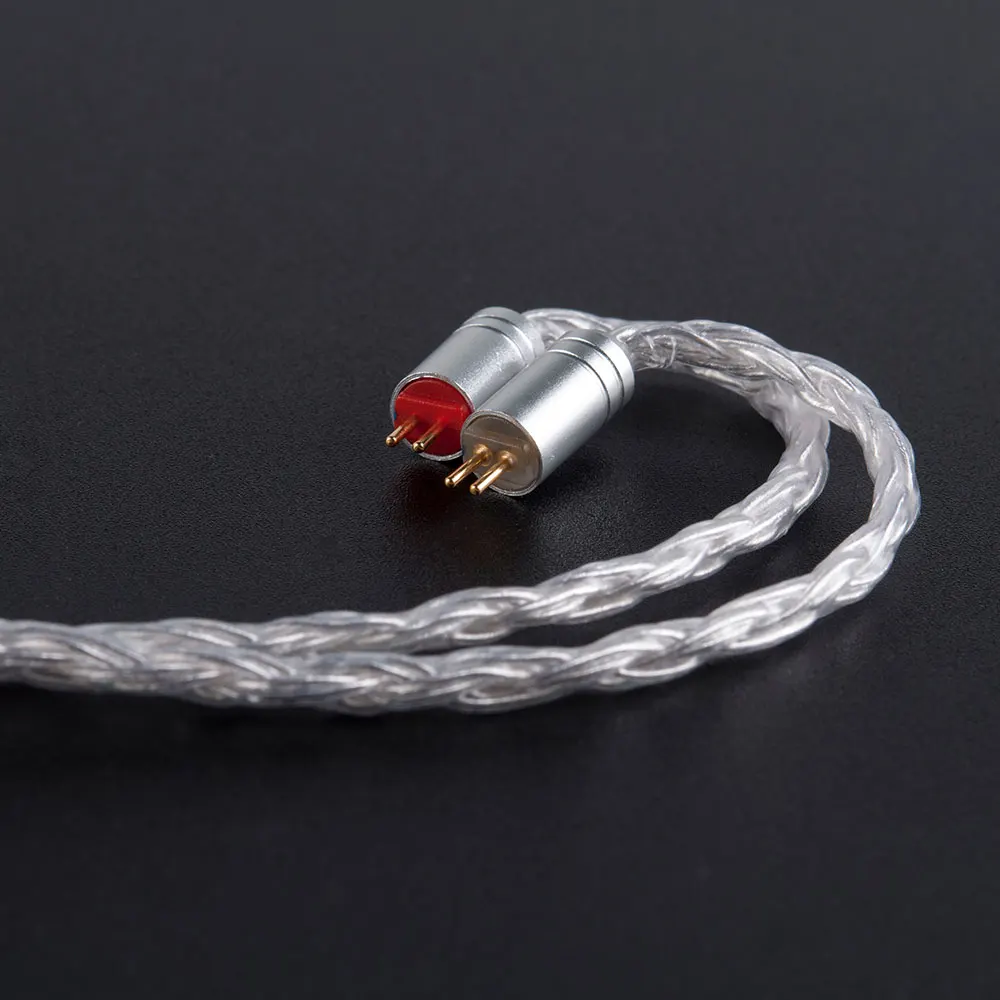 16 Core Upgraded Silver Plated Balanced Cable 2.5/3.5/4.4MM With MMCX/2pin/QDC Connector For BLON BL-01 BL-03 KBEAR KS2 silver plated cable
