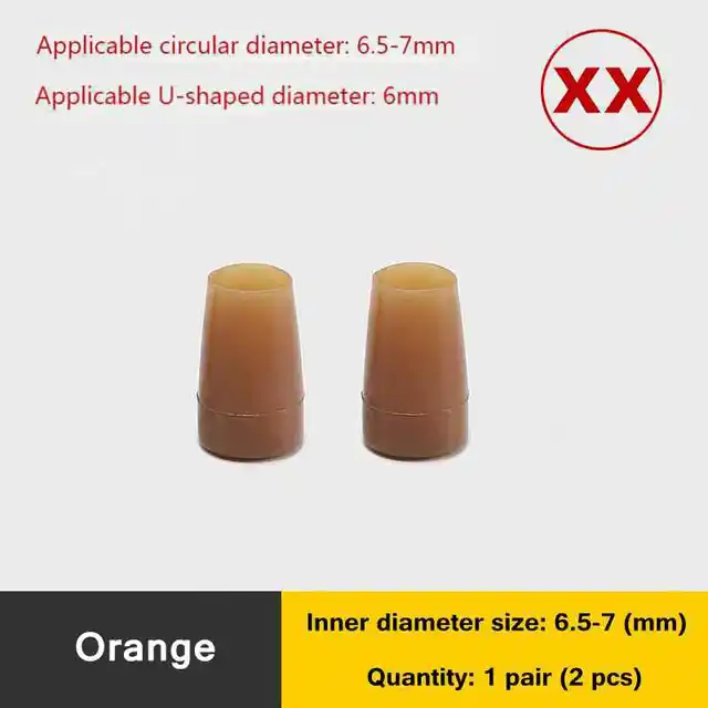 Silencer Heel Protector Round Shape Woman High heels Protective Cover Non-slip Wearable Heel Cover Shockproof Accessories Orange-XX