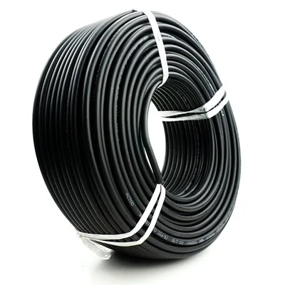 Solar Panel Connector Cable ALLMEJORES Solar PV cable Red blak cable for solar panel system 1500v 4mm2 /6mm2 (12/10AWG )TUV UL approval 10m/Roll