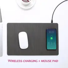 Компактный Размеры Qi Стандартный Беспроводной Зарядное устройство Мышь коврик Складная безопасная зарядка коврики подходит для iPhone X/8/8 Plus